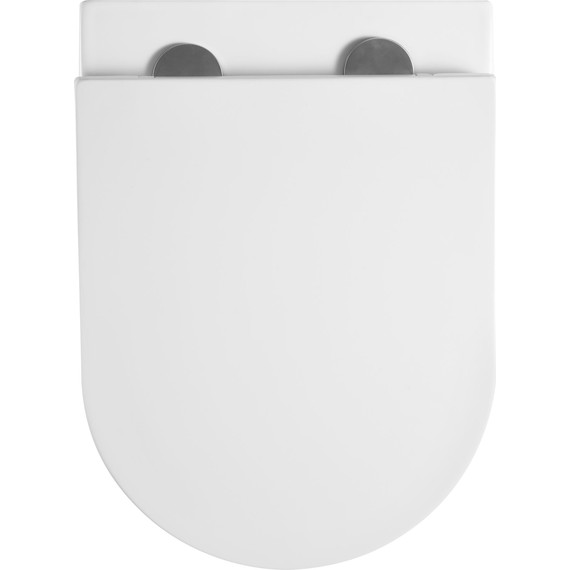 Унитаз подвесной безободковый Grossman GR-4411MSQ с крышкой микролифт, белый матовый (Система смыва торнадо), Цвет производителя: белый матовый - фото 8