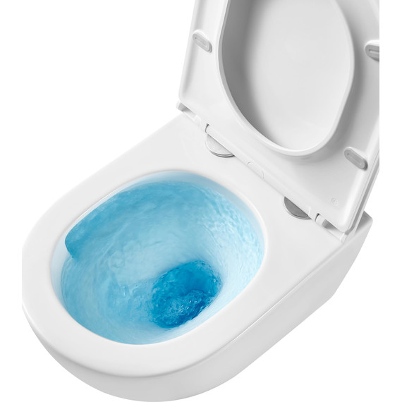 Унитаз подвесной безободковый Grossman GR-4411MSQ с крышкой микролифт, белый матовый (Система смыва торнадо), Цвет производителя: белый матовый - фото 9