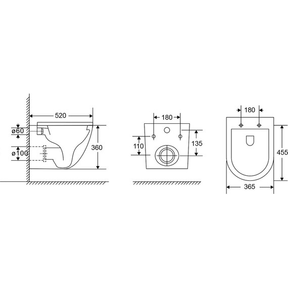 Унитаз подвесной безободковый Grossman GR-4411BMSQ с крышкой микролифт, чёрный матовый (Система смыва торнадо), Цвет производителя: чёрный матовый - фото 11