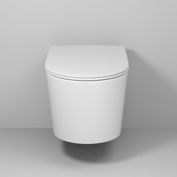 Унитаз подвесной безободковый Grossman GR-4499MSQ с крышкой микролифт, белый матовый (Система смыва торнадо), Цвет производителя: белый матовый - фото 7