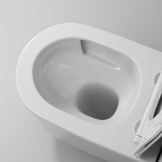 Унитаз подвесной безободковый Grossman GR-4499SQ с крышкой микролифт (Система смыва торнадо), Цвет производителя: белый - фото 9