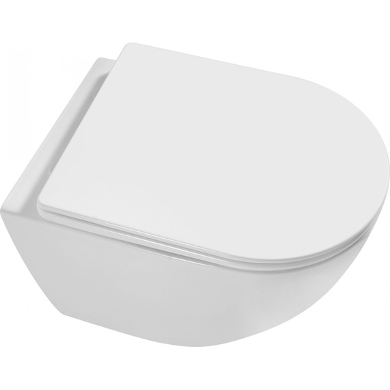 Унитаз подвесной Grossman Thin Rim GR-5601S с крышкой микролифт - фото 4