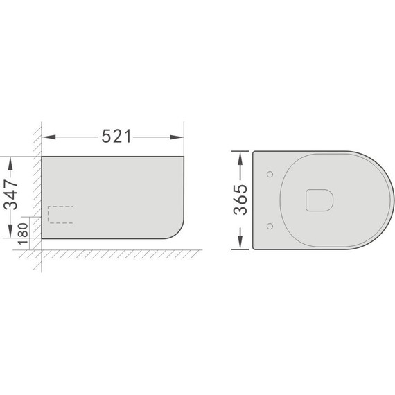 Унитаз подвесной Grossman Thin Rim GR-5602S с крышкой микролифт - фото 15