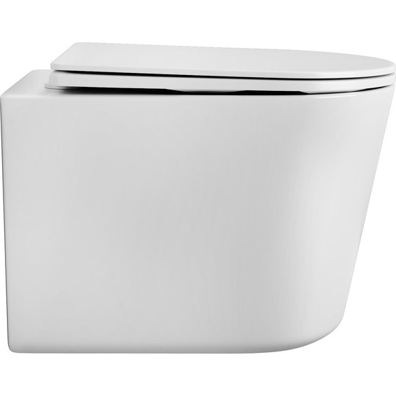 Унитаз подвесной Grossman Thin Rim GR-5602S с крышкой микролифт - фото 2