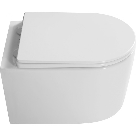 Унитаз подвесной Grossman Thin Rim GR-5602S с крышкой микролифт - фото 5