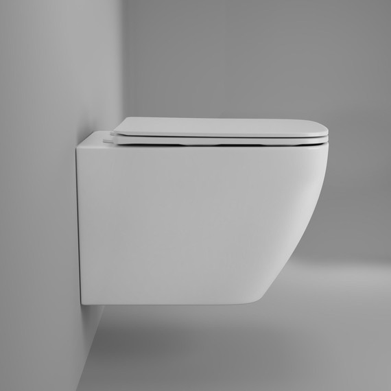 Унитаз подвесной Grossman Thin Rim GR-5603S с крышкой микролифт - фото 11