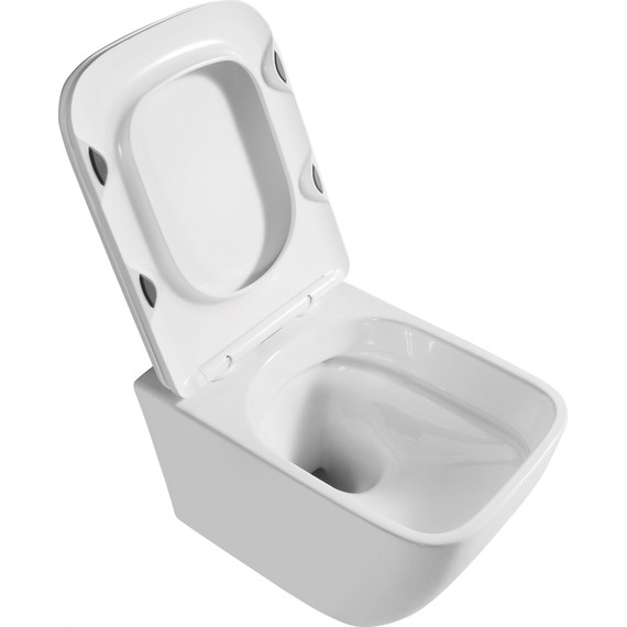 Унитаз подвесной Grossman Thin Rim GR-5603S с крышкой микролифт - фото 5