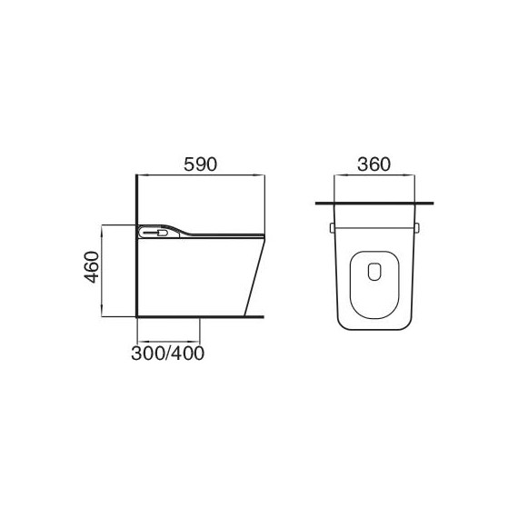 Унитаз приставной с импульсным смывом Grossman Smart GR-PR-5701 с крышкой микролифт - фото 21