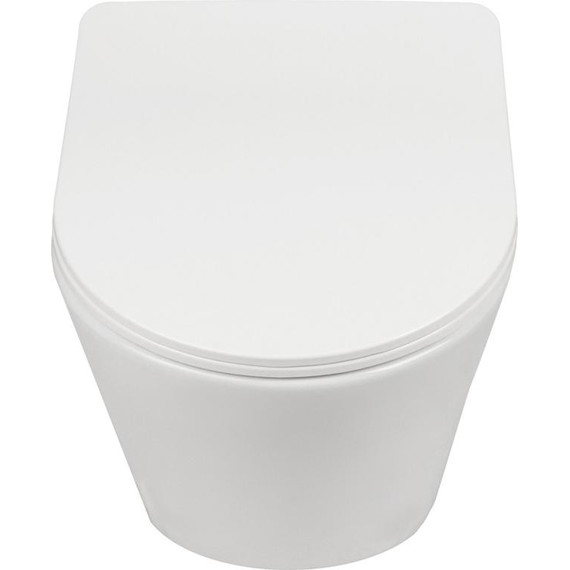 Унитаз подвесной безободковый AN Atria с крышкой микролифт (система смыва Торнадо) - фото, картинка 7 Унитаз подвесной безободковый AN Atria с крышкой микролифт (система смыва Торнадо) - фото 7