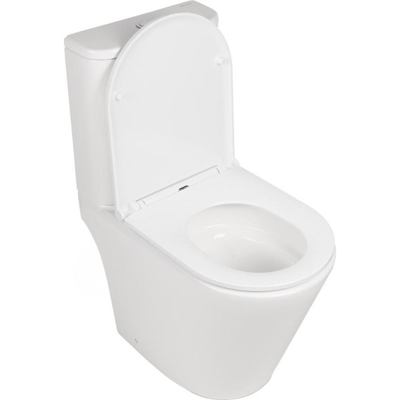 Унитаз-компакт безободковый AN Areta с крышкой микролифт (система смыва Торнадо) - фото, картинка 6 Унитаз-компакт безободковый AN Areta с крышкой микролифт (система смыва Торнадо) - фото 6