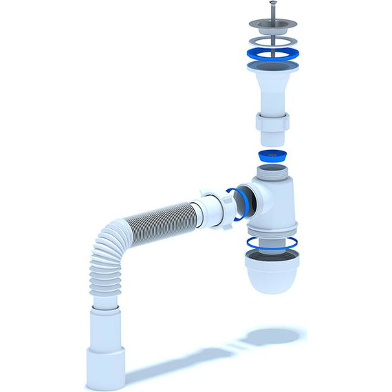 Сифон для умывальника Ани Пласт C2015 - фото, картинка 2 Сифон для умывальника Ани Пласт C2015 - фото 2