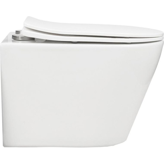 Унитаз подвесной безободковый AN Atria с крышкой микролифт (система смыва Торнадо) - фото, картинка 4 Унитаз подвесной безободковый AN Atria с крышкой микролифт (система смыва Торнадо) - фото 4