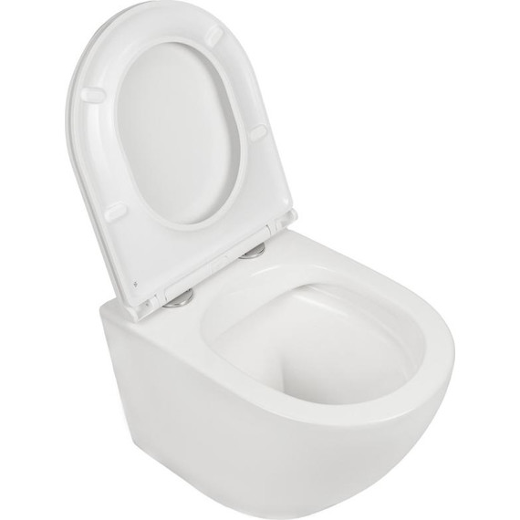 Унитаз подвесной безободковый AN Sky с крышкой микролифт - фото, картинка 7 Унитаз подвесной безободковый AN Sky с крышкой микролифт - фото 7