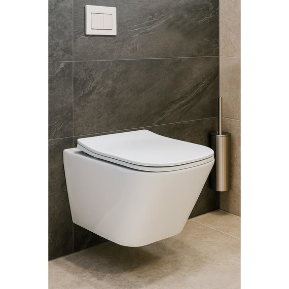 Унитаз подвесной безободковый AN Iron с крышкой микролифт - фото, картинка 15 Унитаз подвесной безободковый AN Iron с крышкой микролифт - фото 15