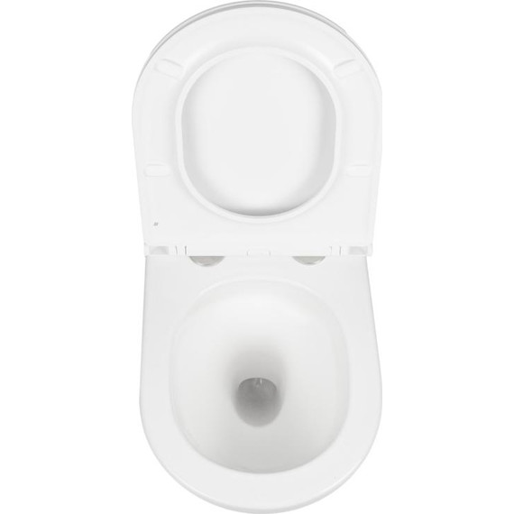 Инсталляция с подвесным безободковым унитазом AN Bloom сиденье микролифт, крепление (система смыва Торнадо) - фото 11