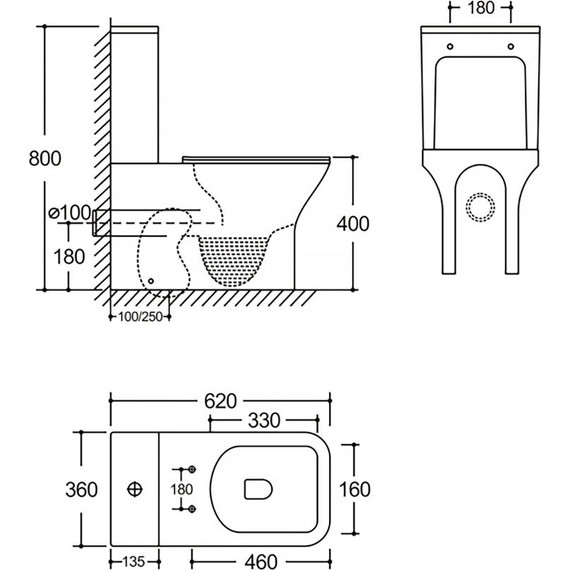 Унитаз-компакт безободковый AN Stone с крышкой микролифт - фото, картинка 17 Унитаз-компакт безободковый AN Stone с крышкой микролифт - фото 17