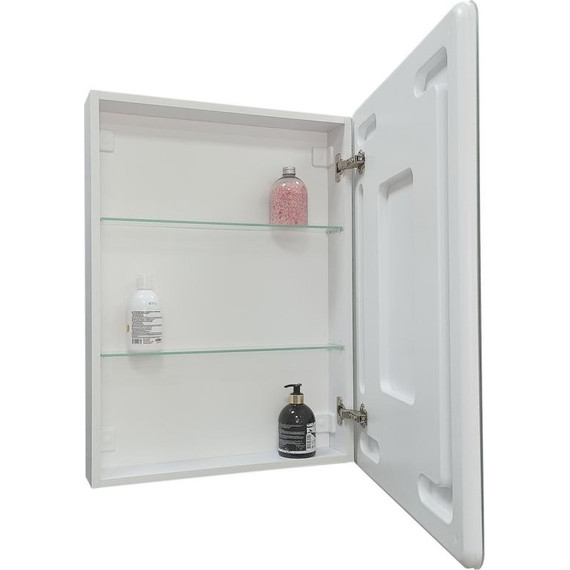 Зеркало-шкаф для ванной комнаты AN Фламенко flip 60 см (универсальное) - фото 2