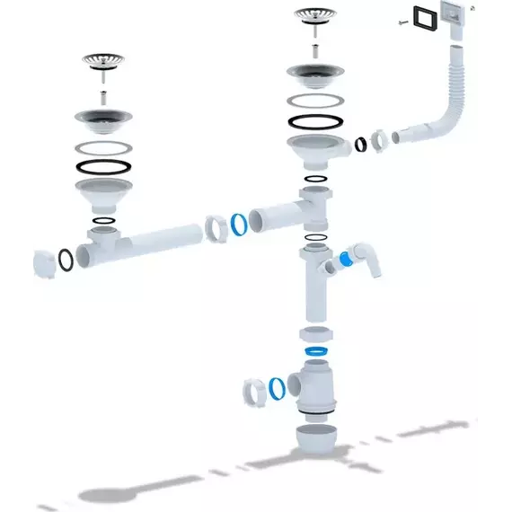 Сифон для мойки Ани Пласт A7500S - фото, картинка 2 Сифон для мойки Ани Пласт A7500S - фото 2