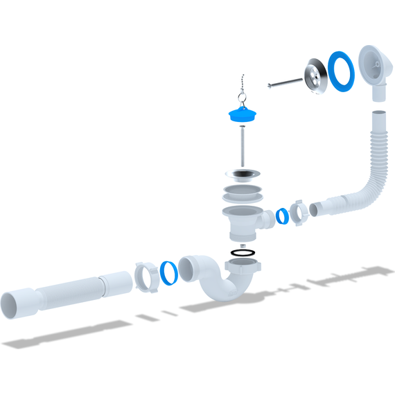 Сифон для ванны Ани Пласт E155 - фото, картинка 2 Сифон для ванны Ани Пласт E155 - фото 2
