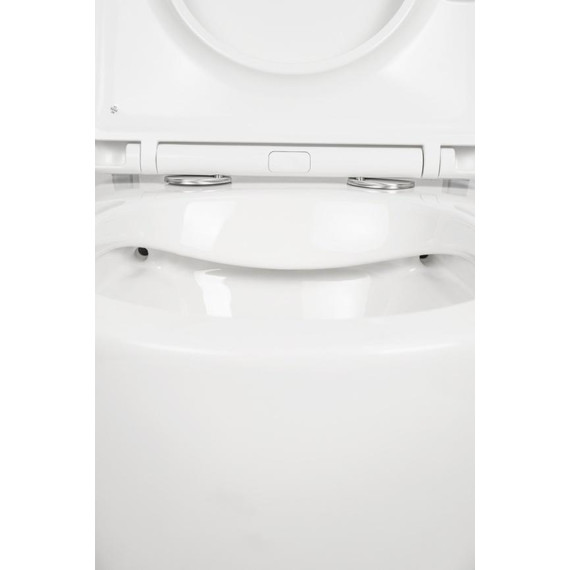 Инсталляция с подвесным безободковым унитазом AN Sky сиденье микролифт, крепление - фото 15