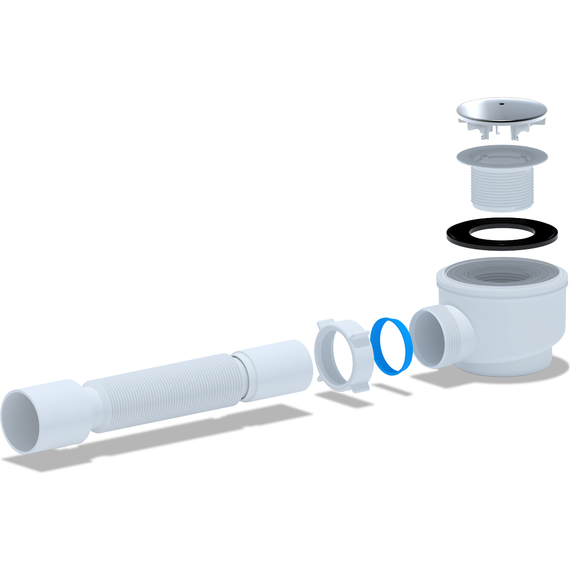 Сифон для душевого поддона Ани Пласт E415C - фото, картинка 2 Сифон для душевого поддона Ани Пласт E415C - фото 2