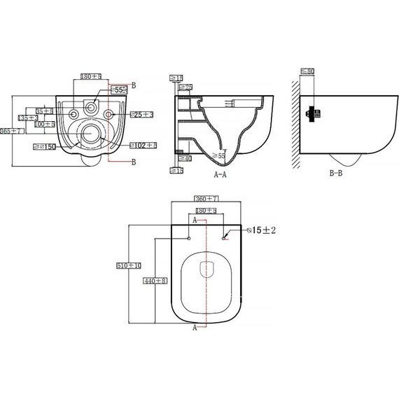 Унитаз подвесной безободковый AN Solana с крышкой микролифт (система смыва Торнадо) - фото, картинка 12 Унитаз подвесной безободковый AN Solana с крышкой микролифт (система смыва Торнадо) - фото 12