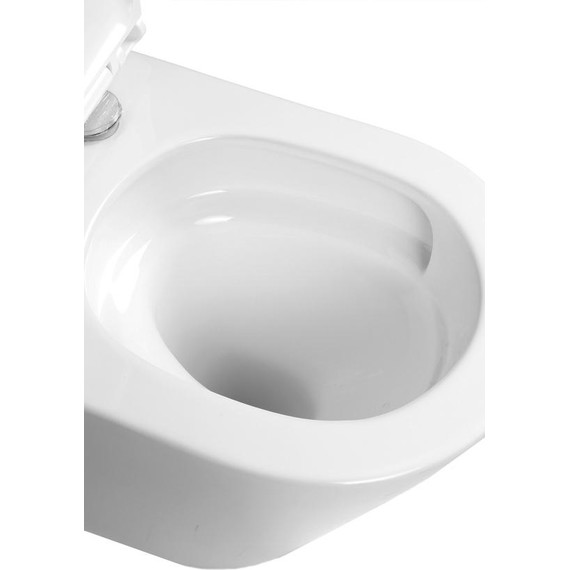 Унитаз-компакт безободковый AN Areta с крышкой микролифт (система смыва Торнадо) - фото, картинка 14 Унитаз-компакт безободковый AN Areta с крышкой микролифт (система смыва Торнадо) - фото 14