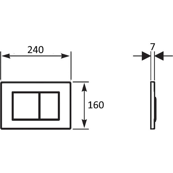 Кнопка смыва AN Slim-3, хром глянцевый - фото, картинка 2 Кнопка смыва AN Slim-3, хром глянцевый - фото 2