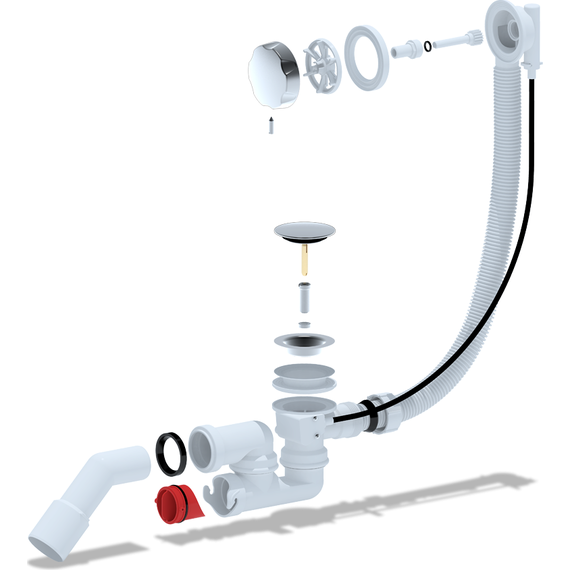 Сифон для ванны полуавтомат Ани Пласт EM321 - фото, картинка 2 Сифон для ванны полуавтомат Ани Пласт EM321 - фото 2