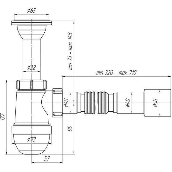 Сифон для умывальника Ани Пласт C2015 - фото, картинка 3 Сифон для умывальника Ани Пласт C2015 - фото 3