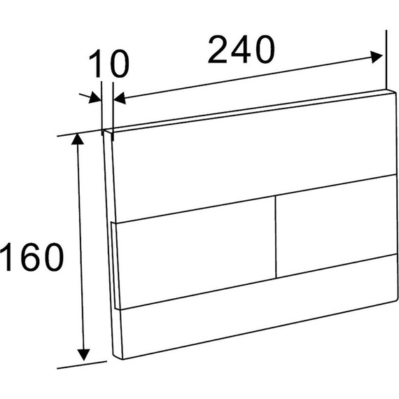 Кнопка смыва AN-3, белый глянцевый - фото, картинка 2 Кнопка смыва AN-3, белый глянцевый - фото 2