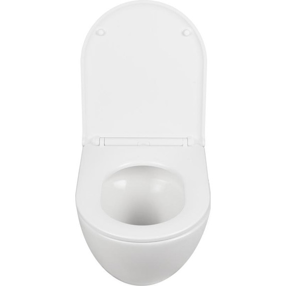 Унитаз подвесной безободковый AN Bloom с крышкой микролифт (система смыва Торнадо) - фото, картинка 7 Унитаз подвесной безободковый AN Bloom с крышкой микролифт (система смыва Торнадо) - фото 7