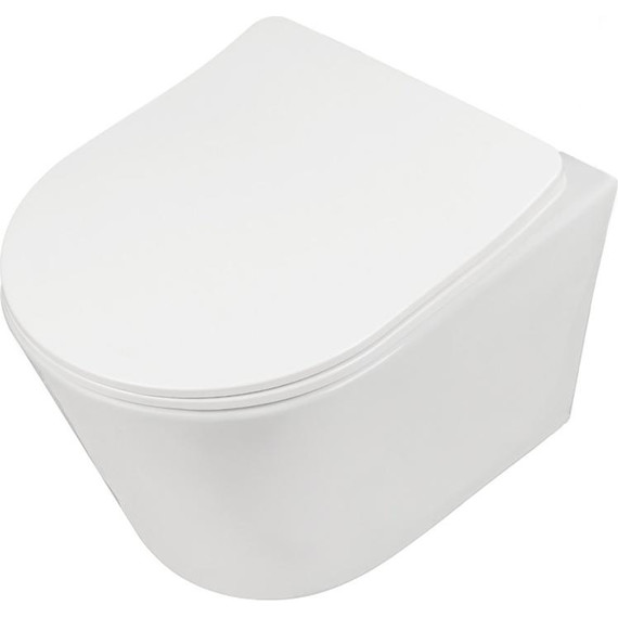 Унитаз подвесной безободковый AN Atria с крышкой микролифт (система смыва Торнадо) - фото, картинка 2 Унитаз подвесной безободковый AN Atria с крышкой микролифт (система смыва Торнадо) - фото 2