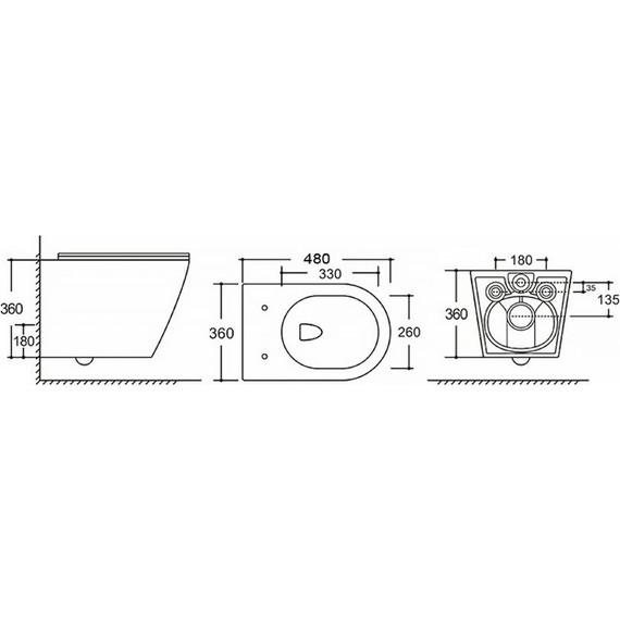 Унитаз подвесной безободковый AN Atria с крышкой микролифт (система смыва Торнадо) - фото, картинка 17 Унитаз подвесной безободковый AN Atria с крышкой микролифт (система смыва Торнадо) - фото 17