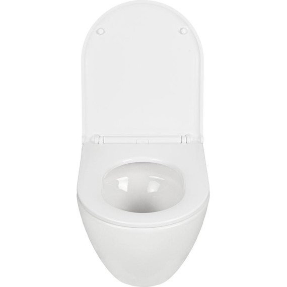 Унитаз подвесной безободковый AN Sky с крышкой микролифт (система смыва Торнадо) - фото, картинка 7 Унитаз подвесной безободковый AN Sky с крышкой микролифт (система смыва Торнадо) - фото 7