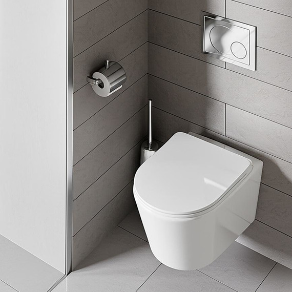 Унитаз подвесной безободковый AN Atria с крышкой микролифт (система смыва Торнадо) - фото, картинка 16 Унитаз подвесной безободковый AN Atria с крышкой микролифт (система смыва Торнадо) - фото 16