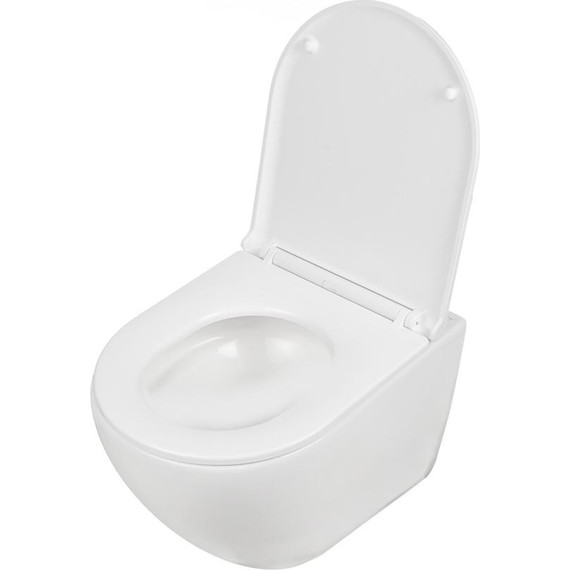 Унитаз подвесной безободковый AN Bloom с крышкой микролифт (система смыва Торнадо) - фото, картинка 13 Унитаз подвесной безободковый AN Bloom с крышкой микролифт (система смыва Торнадо) - фото 13