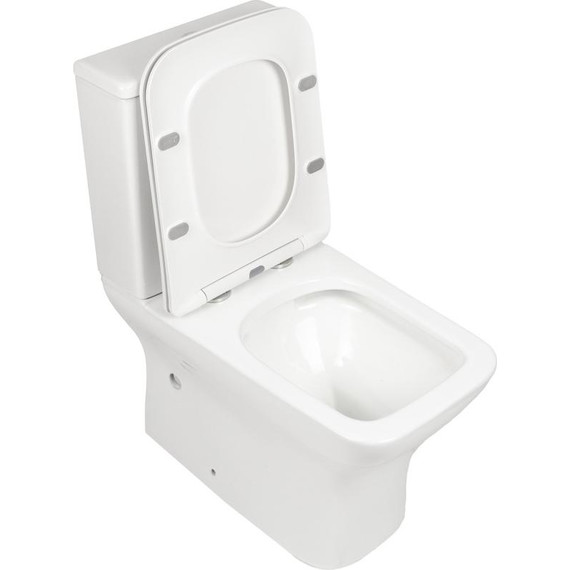 Унитаз-компакт безободковый AN Stone с крышкой микролифт - фото, картинка 4 Унитаз-компакт безободковый AN Stone с крышкой микролифт - фото 4