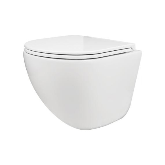 Инсталляция с подвесным безободковым унитазом AN Bloom сиденье микролифт, крепление (система смыва Торнадо) - фото 6