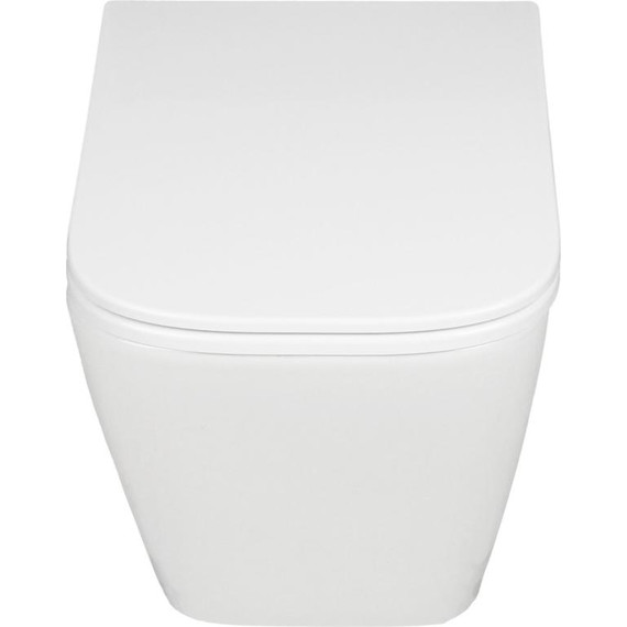 Унитаз подвесной безободковый AN Bitt с крышкой микролифт (система смыва Торнадо) - фото, картинка 3 Унитаз подвесной безободковый AN Bitt с крышкой микролифт (система смыва Торнадо) - фото 3