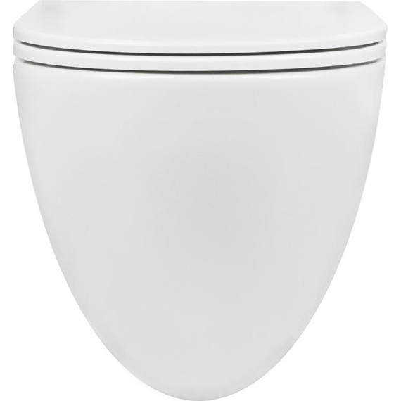 Унитаз подвесной безободковый AN Bloom с крышкой микролифт (система смыва Торнадо) - фото, картинка 4 Унитаз подвесной безободковый AN Bloom с крышкой микролифт (система смыва Торнадо) - фото 4