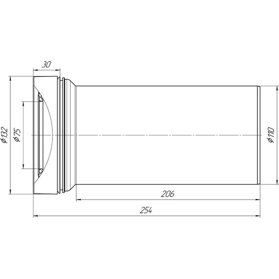 Колено для унитаза Ани Пласт W1220 - фото 2