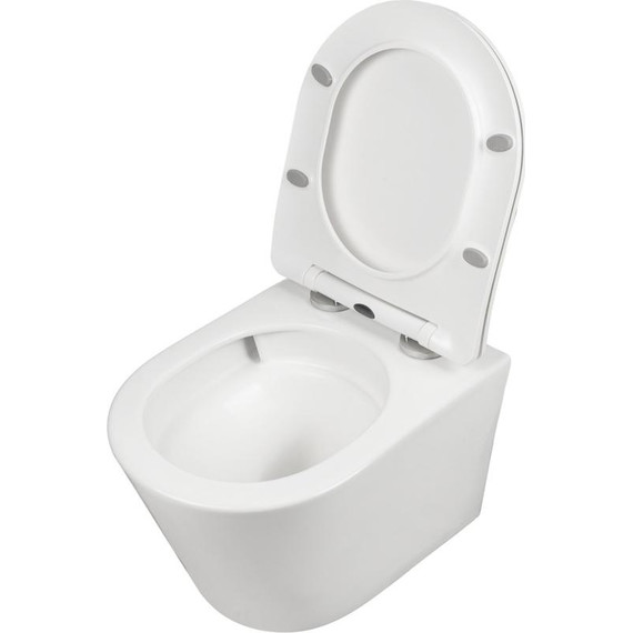 Унитаз подвесной безободковый AN Atria с крышкой микролифт (система смыва Торнадо) - фото, картинка 15 Унитаз подвесной безободковый AN Atria с крышкой микролифт (система смыва Торнадо) - фото 15