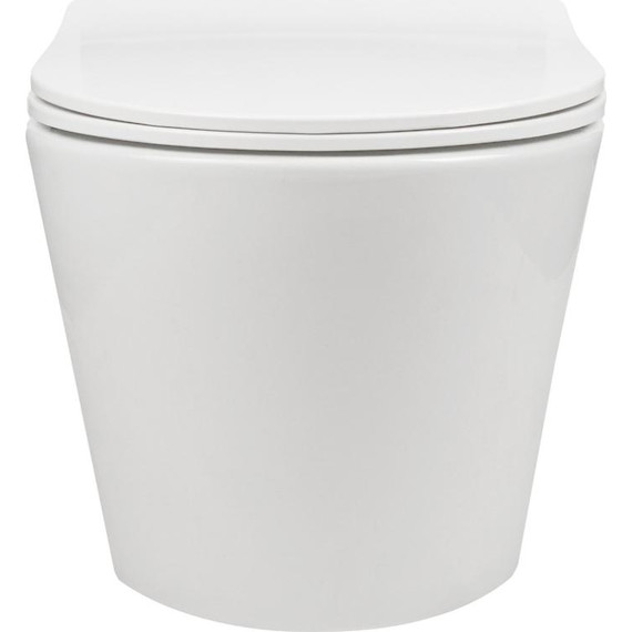 Унитаз подвесной безободковый AN Atria с крышкой микролифт (система смыва Торнадо) - фото, картинка 6 Унитаз подвесной безободковый AN Atria с крышкой микролифт (система смыва Торнадо) - фото 6