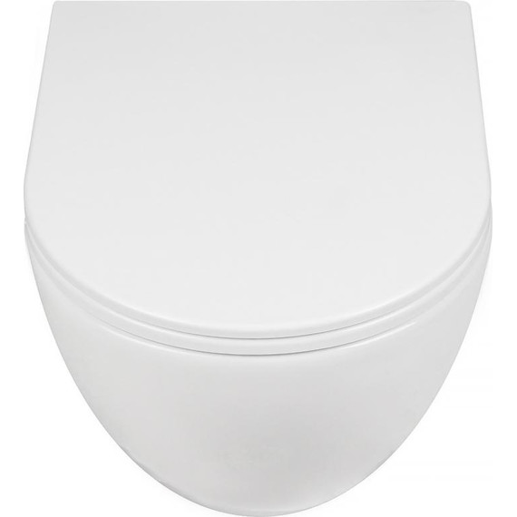 Унитаз подвесной безободковый AN Bloom с крышкой микролифт (система смыва Торнадо) - фото, картинка 3 Унитаз подвесной безободковый AN Bloom с крышкой микролифт (система смыва Торнадо) - фото 3