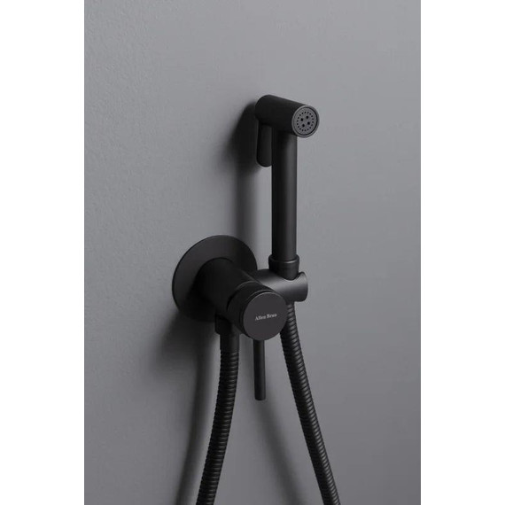 Набор для гигиенического душа Allen Brau Priority 5.31A29-31 (со скрытой частью) чёрный матовый - фото 4