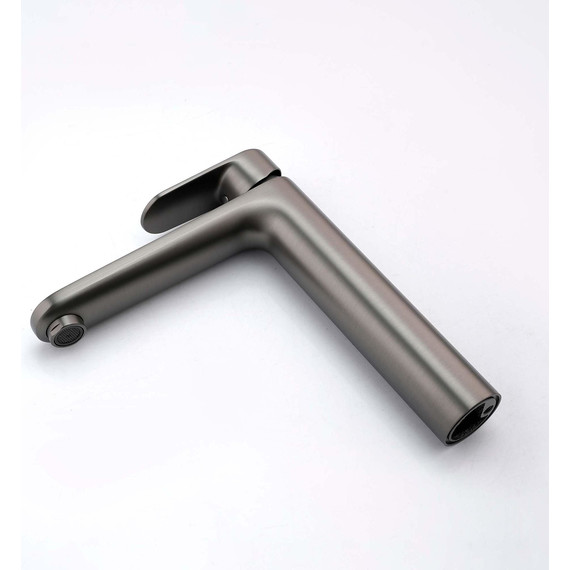 Смеситель для раковины высокий Aquatek Ника AQ1804BGM, оружейная сталь - фото 2