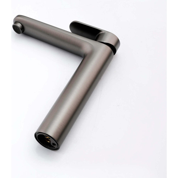 Смеситель для раковины высокий Aquatek Ника AQ1804BGM, оружейная сталь - фото 4