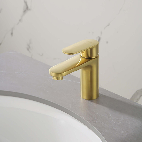 Смеситель для раковины Aquatek Ника AQ1810BG, золото - фото 6