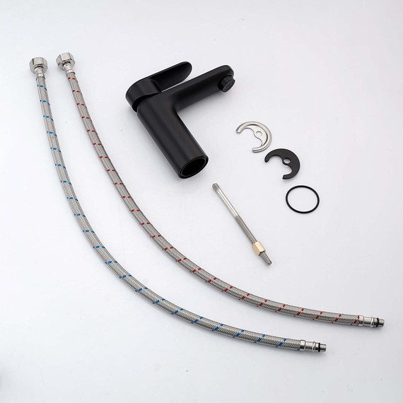 Смеситель для раковины Aquatek Ника AQ1810MB, чёрный матовый - фото 3